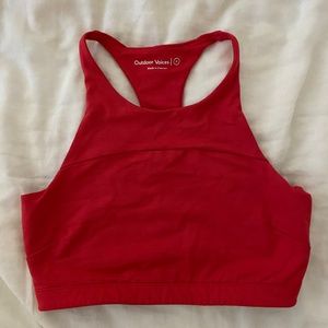 Outdoor Voices Red Sports Bra Size Medium